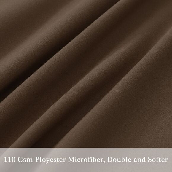 Pillowcase with Zipper Closure Soft Long Pillow Cases for Body Pillows Brown - Picture 6 of 6